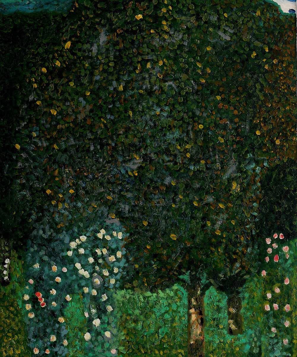 Rosiers sous les Arbres by Gustav Klimt